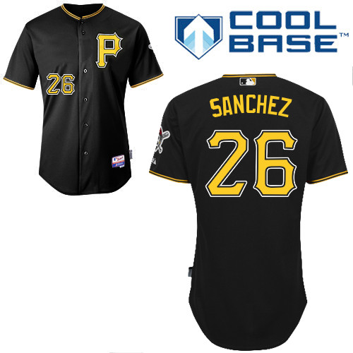 Pittsburgh Pirates #26Tony Sanchez Authentic Andrew McCutchen Alternate black Jersey