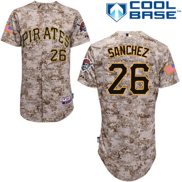Pittsburgh Pirates 2015 #26Tony Sanchez Authentic Andrew McCutchen Alternate Camo Jersey