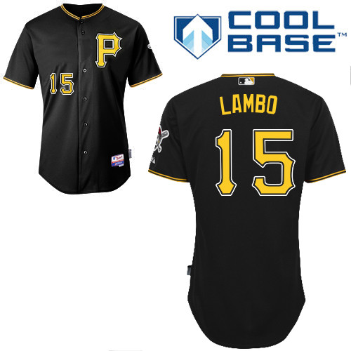 Pittsburgh Pirates #15Andrew Lambo Authentic Andrew McCutchen Alternate black Jersey