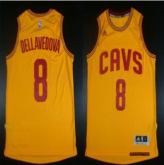 Revolution 30 Cleveland Cavaliers #8 Matthew Dellavedova Gold Stitched NBA Jersey