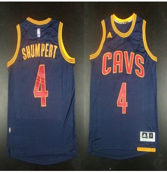 Revolution 30 Cleveland Cavaliers #4 Iman Shumpert Navy Blue CavFanatic Stitched NBA Jersey