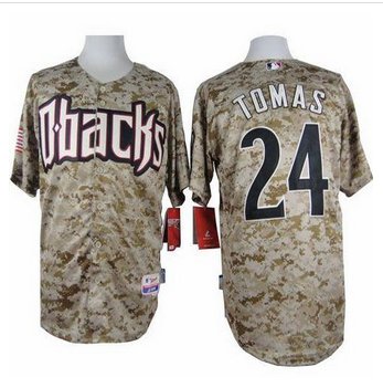 Arizona Diamondbacks #24 Yasmany Tomas Camo Cool Base Stitched Baseball Jersey