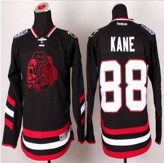Youth Chicago Blackhawks #88 Patrick Kane Black(Red Skull) 2014 Stadium Series Stitched NHL Jersey Youth Chicago Blackhawks #88 Patrick Kane Black(Red Skull) 2014 Stadium Series Stitched NHL Jersey