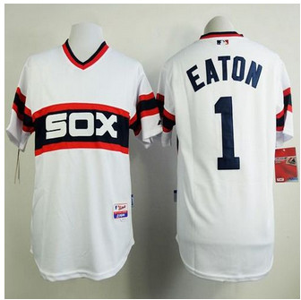 Chicago White Sox #1 Adam Eaton White Alternate Home Cool Base Stitched Baseball
