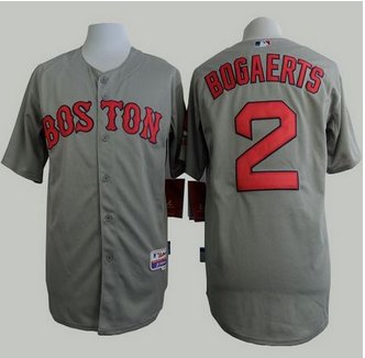 Boston Red Sox #2 Xander Bogaerts Grey Cool Base Stitched Baseball Jersey