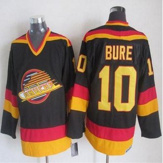 Vancouver Canucks #10 Pavel Bure Black Gold CCM Throwback Stitched NHL Jersey Vancouver Canucks #10 Pavel Bure Black Gold CCM Throwback Stitched NHL Jersey