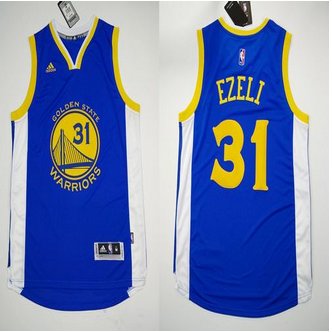 Revolution 30 Golden State Warrlors #31 Festus Ezeli Blue Stitched NBA Jersey