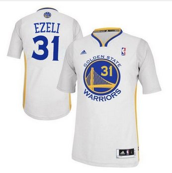 Revolution 30 Golden State Warrlors #31 Festus Ezeli White Alternate Stitched NBA Jersey