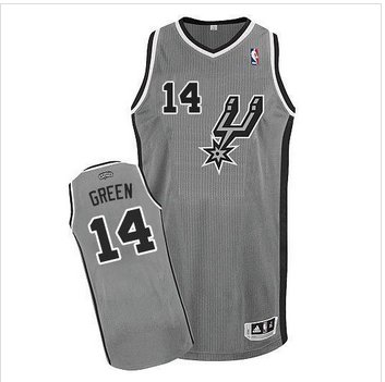 San Antonio Spurs #14 Danny Green Grey Alternate Stitched NBA Jersey