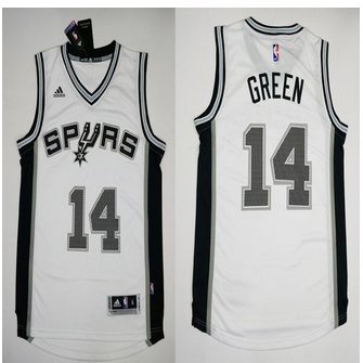 Revolution 30 San Antonio Spurs #14 Danny Green White Stitched NBA Jersey