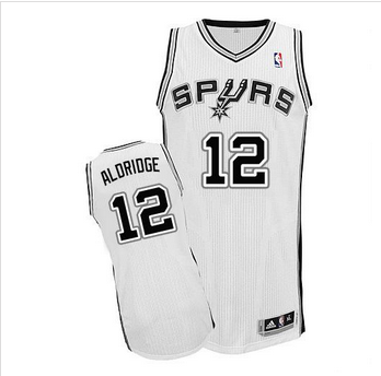 San Antonio Spurs #12 LaMarcus Aldridge White Home Stitched NBA Jersey