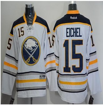 Buffalo Sabres #15 Jack Eichel White Stitched NHL Jersey