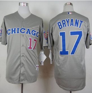 Chicago Cubs #17 Kris Bryant Grey 1990 Turn Back The Clock Stitched Baseball Jersey Chicago Cubs #17 Kris Bryant Grey 1990 Turn Back The Clock Stitched Baseball Jersey