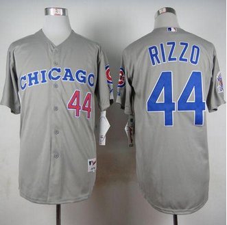 Chicago Cubs #44 Anthony Rizzo Grey 1990 Turn Back The Clock Stitched Baseball Jersey Chicago Cubs #44 Anthony Rizzo Grey 1990 Turn Back The Clock Stitched Baseball Jersey