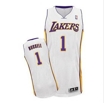 Los Angeles Lakers #1 D'Angelo Russell White Stitched NBA Jersey