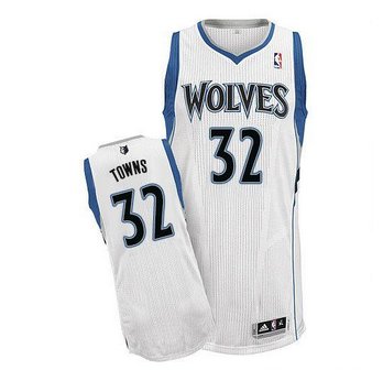 Minnesota Timberwolves #32 Karl-Anthony Towns White Stitched NBA Jersey