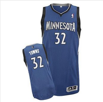 Minnesota Timberwolves #32 Karl-Anthony Towns Blue Stitched NBA Jersey