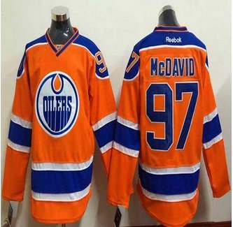 Edmonton Oilers #97 Connor McDavid Orange Stitched NHL Jersey