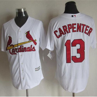 St. Louis Cardinals #13 Matt Carpenter White New Cool Base Stitched Baseball Jersey