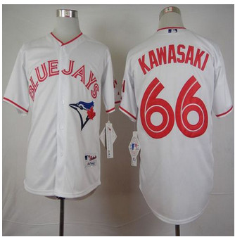 Toronto Blue Jays #66 Munenori Kawasaki White 2015 Canada Day Stitched Baseball Jersey
