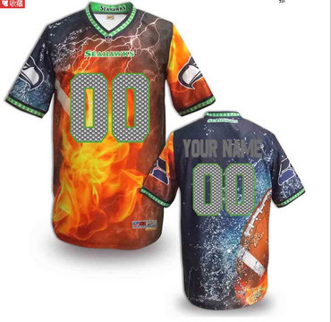 Nike Seattle Seahawks Customized Jersey (2)