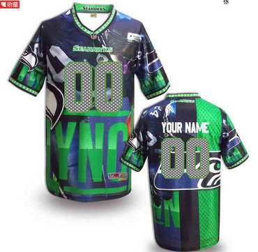 Nike Seattle Seahawks Customized Jersey (15)