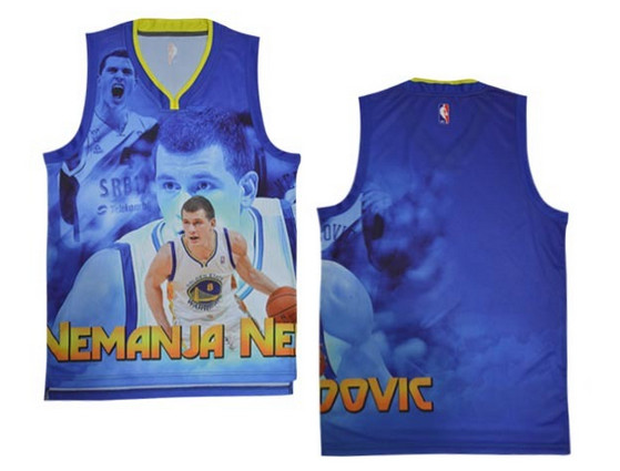 State warriors # 8 dribbling empty NBA jerseys（ Moments  version）