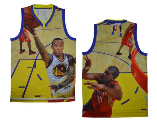 State warriors # 8 layup empty NBA jerseys（ Moments  version）