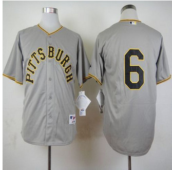 Pittsburgh Pirates #6 Starling Marte Grey 1953 Turn Back The Clock Stitched Baseball Jersey