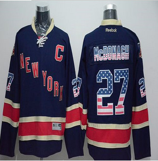 New York Rangers #27 Ryan McDonagh Navy Blue USA Flag Fashion Stitched NHL Jersey New York Rangers #27 Ryan McDonagh Navy Blue USA Flag Fashion Stitched NHL Jersey