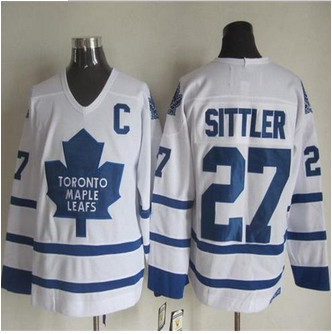 Toronto Maple Leafs #27 Darryl Sittler White CCM Throwback Stitched NHL Jersey Toronto Maple Leafs #27 Darryl Sittler White CCM Throwback Stitched NHL Jersey