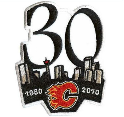 Stitched 2010 Calgary Flames 30th Anniversary Jersey Patch