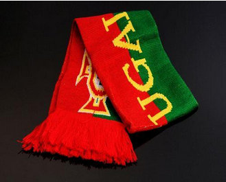 Portugal Soccer Football Scarf Red & Green
