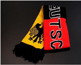 Germany Soccer Football Scarf Yellow & Red