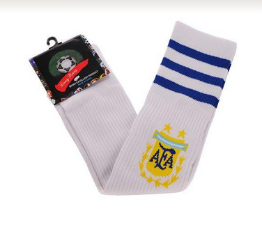 Argentina Soccer Football Sock White