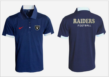 Oakland Raiders dark blue Team Issue Performance Polo