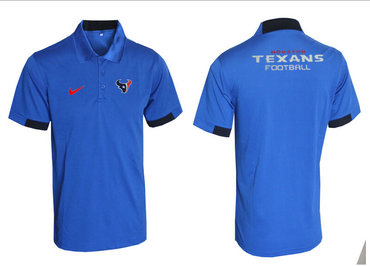 Nike NFL Houston Texans Blue Team Issue Performance Polo