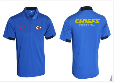 Nike NFL Kansas City Chiefs Blue Team Issue Performance Polo