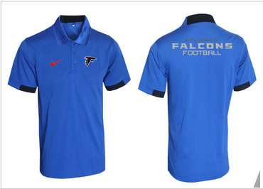 Nike NFL Atlanta Falcons Blue Team Issue Performance Polo