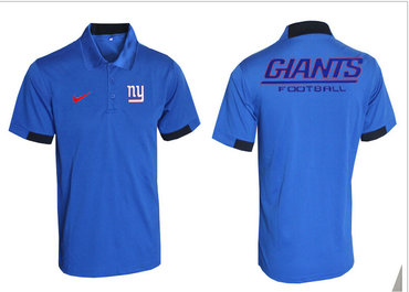 Nike NFL New York Giants Blue Team Issue Performance Polo