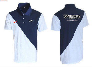 Philadelphia EaglesWhite& blue Team Issue Performance Polo