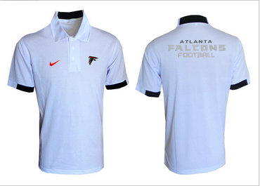 Nike NFL Atlanta Falcons  White Team Issue Performance Polo