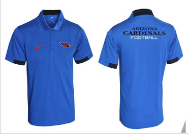 Nike NFL Arizona Cardinals Blue Team Issue Performance Polo