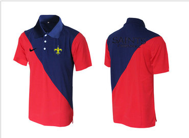 Nike NFL New Orleans Saints red& blue Team Issue Performance Polo