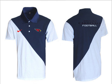 Nike NFL Arizona Cardinals White& blue Team Issue Performance Polo