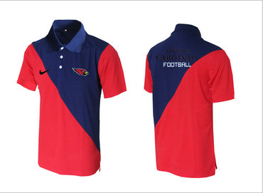 Nike NFL Arizona Cardinals red& blue Team Issue Performance Polo