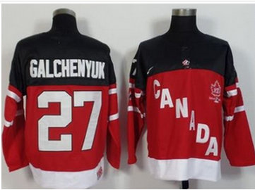 Olympic CA. #27 Alex Galchenyuk Red 100th Anniversary Stitched NHL Jersey