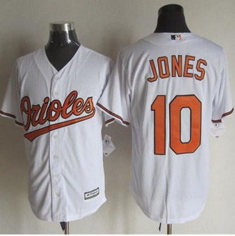 Baltimore Orioles #10 Adam Jones White New Cool Base Baseball Jersey