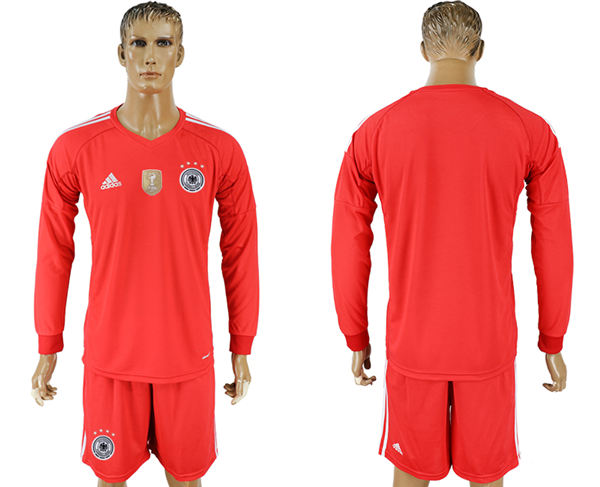 2018 World Cup Men Germany Red Home Long Sleeves Soccer Country Jersey 2018 World Cup Men Germany Red Home Long Sleeves Soccer Country Jersey