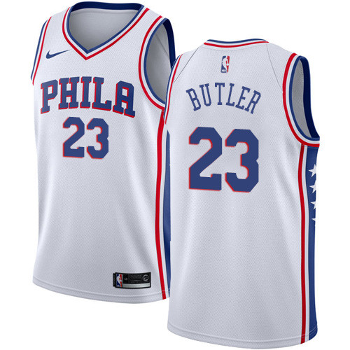 76ers #23 Jimmy Butler White Women's Basketball Swingman Association Edition Jersey